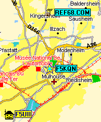 Carte de Mulhouse