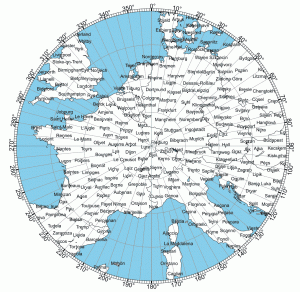 Carte_Azimutal JN37NV - Thanks to NS6T