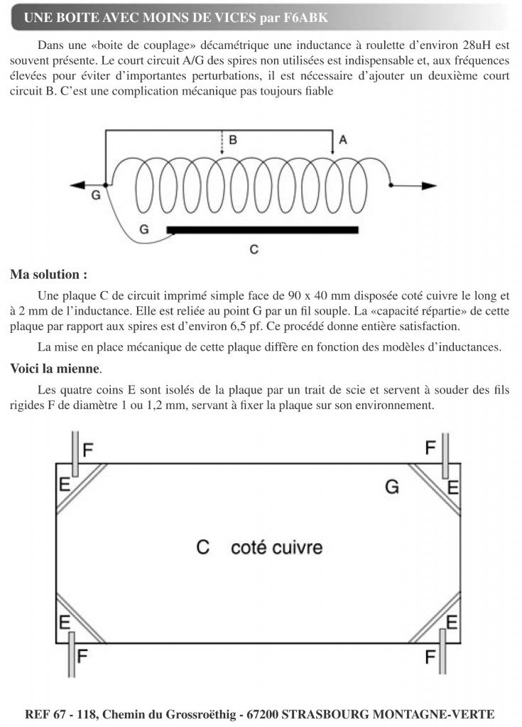 Article dans la Liaison 67 de 2004, Une autre alternative F6ABK