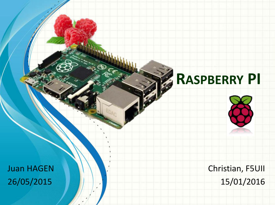 Présentation du Raspberry Pi par Christian, F5UII